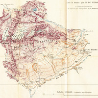 Aiguilles de l'Argentière - Carte 1:20000 de 1911