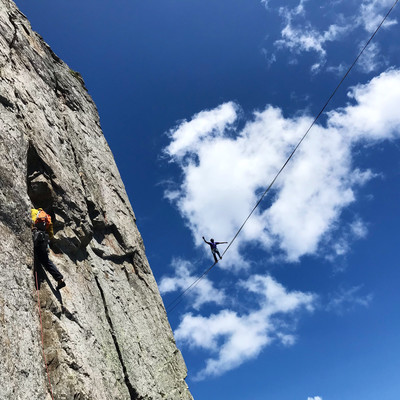 Grimpe et Highline au Brévent Grimpe et Highline au Brévent