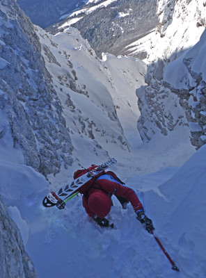 Couloir de la tune de l'ours (vercors)