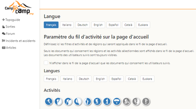 Mes Préférences
