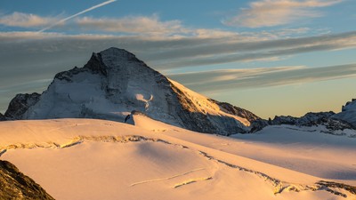 Coucher de soleil sur la dent d'Hérens Coucher de soleil sur la dent d'Hérens