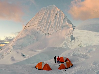 Alpamayo camp 2 Alpamayo camp 2