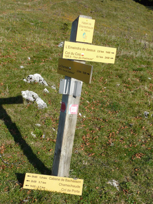 Habert de Chamechaude : panneau Habert de Chamechaude : panneau