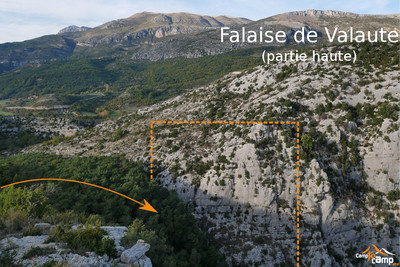 Falaise de Valaute (partie haute)