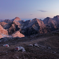 Vue vers le NW depuis le refuge Triglavski dom