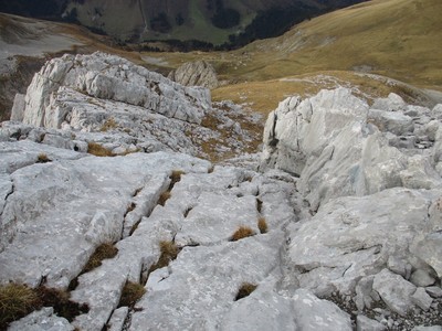 La dalle inclinée vue du haut La dalle inclinée vue du haut