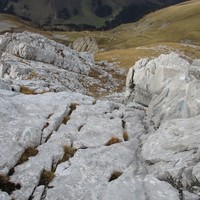 La dalle inclinée vue du haut