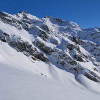 Versant W de la dent du Pra