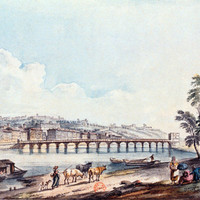 Le Rhône à Lyon par J.F. Lallemand