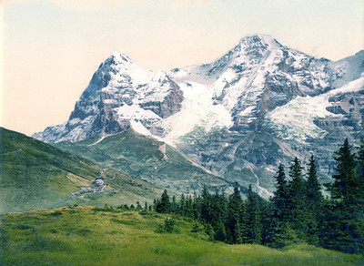 Eiger, Mönch, Wengeralp, en 1900 par Photoglob N°0000017066 Eiger, Mönch, Wengeralp, en 1900 par Photoglob N°0000017066