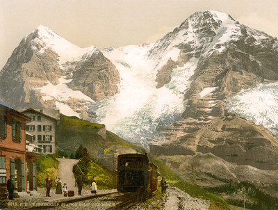 Eiger, Mönch vus de Wengeralp en 1900 par Photoglob N°0000006619 Eiger, Mönch vus de Wengeralp en 1900 par Photoglob N°0000006619