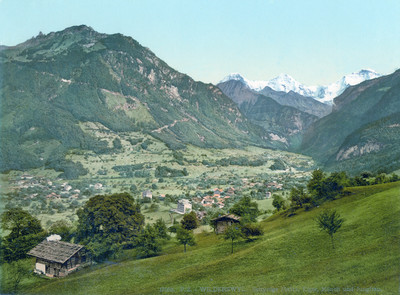 Wilderswil et Schynige Platte en 1900 par Photoglob N°0000017032 Wilderswil et Schynige Platte en 1900 par Photoglob N°0000017032