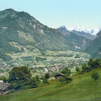 Wilderswil et Schynige Platte en 1900 par Photoglob N°0000017032