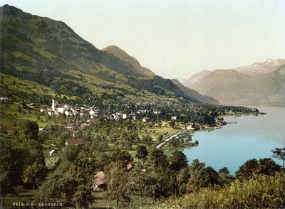 Sachseln en 1900 par Photoglob Zürich N°0000008519 Sachseln en 1900 par Photoglob Zürich N°0000008519
