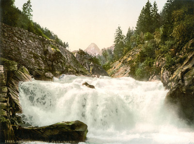 Vispa au dessus de Täsch en 1900 par Photoglob N°0000016481 Vispa au dessus de Täsch en 1900 par Photoglob N°0000016481