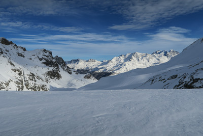 Panorama dell'Engadina dal Passo Lunghin. Panorama dell'Engadina dal Passo Lunghin.