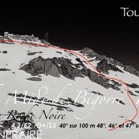 Pic du Midi de Bigorre Face S couloir La roche Noire Itinéraire