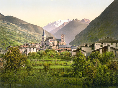 Viège en 1900 par Photoglob N°0000017282 Viège en 1900 par Photoglob N°0000017282