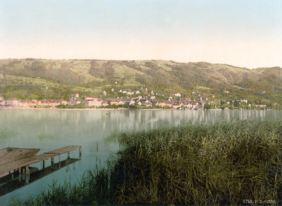 Lac de Zug en 1900 par Photoglob N°0000001758 Lac de Zug en 1900 par Photoglob N°0000001758