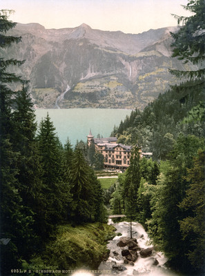 Lac de Brienz, Giessbach, en 1900 par Photoglob N°0000006961