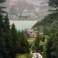 Lac de Brienz, Giessbach, en 1900 par Photoglob N°0000006961