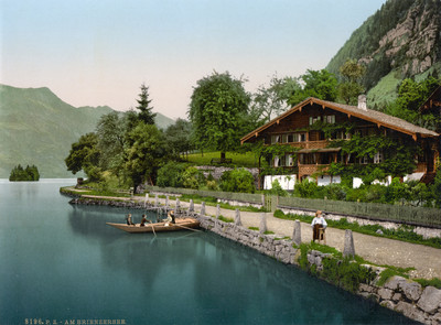 Lac de Brienz, en 1900 par Photoglob N°0000008196