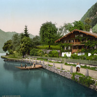 Lac de Brienz, en 1900 par Photoglob N°0000008196