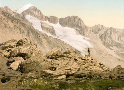 Galenstock vu du Furkastock, en 1900 par Photoglob N°0000006171 Galenstock vu du Furkastock, en 1900 par Photoglob N°0000006171