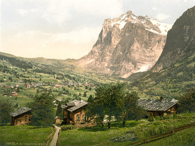 Grindelwald en 1900 par Photoglob N°0000016872