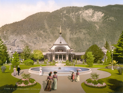 Interlaken, centre de cure, en 1900 par Photoglob N°0000017568