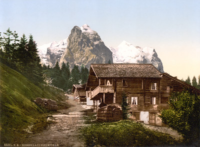 Scierie de Rosenlaui en 1900 par Photoglob N°0000006591 Scierie de Rosenlaui en 1900 par Photoglob N°0000006591