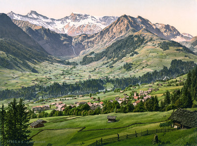 Adelboden et Wildstrubel, en 1900 par Photoglob N°0000017552 Adelboden et Wildstrubel, en 1900 par Photoglob N°0000017552