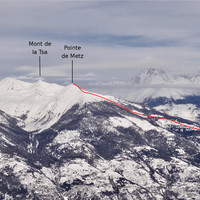 Pointe de Metz ou de Chaligne à proximité depuis Lin Blanc