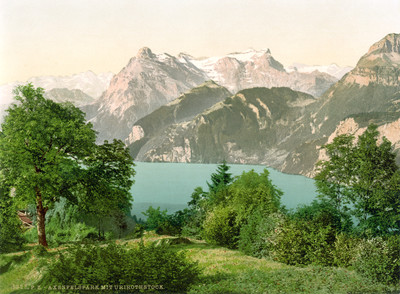 Lac des 4 cantons, Urirotstock, en 1900 par Photoglob N°0000001323 Lac des 4 cantons, Urirotstock, en 1900 par Photoglob N°0000001323