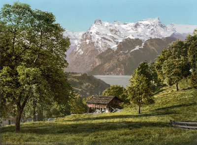 Lac des 4 cantons, Urirotstock, en 1900 par Photoglob N°0000001705 Lac des 4 cantons, Urirotstock, en 1900 par Photoglob N°0000001705
