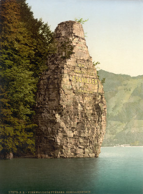 Schillerstein, Lac des Quatre-Cantons, en 1900 par Photoglob N°0000017272 Schillerstein, Lac des Quatre-Cantons, en 1900 par Photoglob N°0000017272