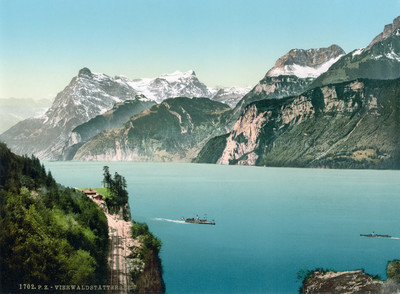 Lac des Quatres-Cantons, en 1900 par Photoglob N°0000001702 Lac des Quatres-Cantons, en 1900 par Photoglob N°0000001702