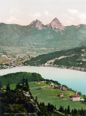 Seelisberg, lac des Quatres-Cantons, Mythen, en 1900 par Photoglob N°0000009244 Seelisberg, lac des Quatres-Cantons, Mythen, en 1900 par Photoglob N°0000009244