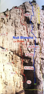 Nuit blanche (tracé)