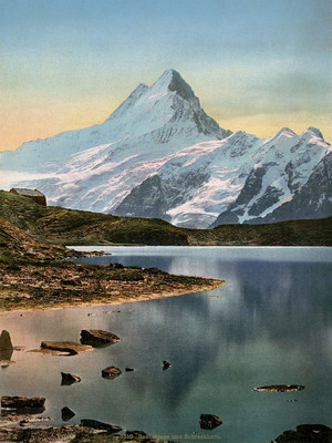 Bachalpsee et Schreckhorn, en 1900, par Wehrli N°0000003510