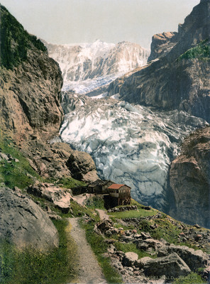 Bäregg et Glacier de Grindelwald, en 1900 par Photoglob N°0000017084