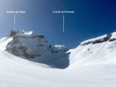 Cols de la Portette versant Est Cols de la Portette versant Est