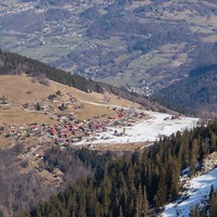 look back at where it has all started - Romme, very little snow coverage and vanishing