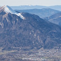 Le Molle with only partial snow cover
