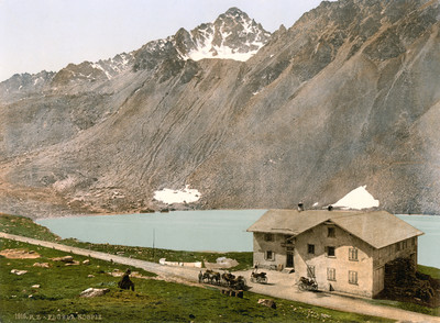 Flüela Hospiz, en 1900 par Photoglob N°0000001916