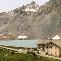 Flüela Hospiz, en 1900 par Photoglob N°0000001916