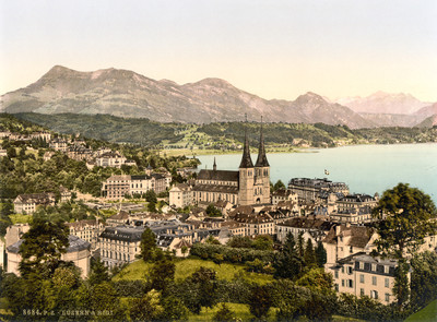 Lucerne et le Rigi, en 1900 par Photoglob N°0000008684 Lucerne et le Rigi, en 1900 par Photoglob N°0000008684