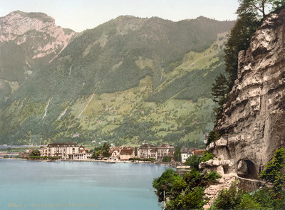 Brunnen en 1900 par Photoglob N°0000006361 Brunnen en 1900 par Photoglob N°0000006361