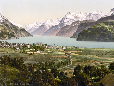 Brunnen en 1900 par Photoglob N°0000001703 Brunnen en 1900 par Photoglob N°0000001703