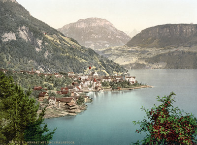 Gersau en 1900 par Photoglob N°0000006318 Gersau en 1900 par Photoglob N°0000006318